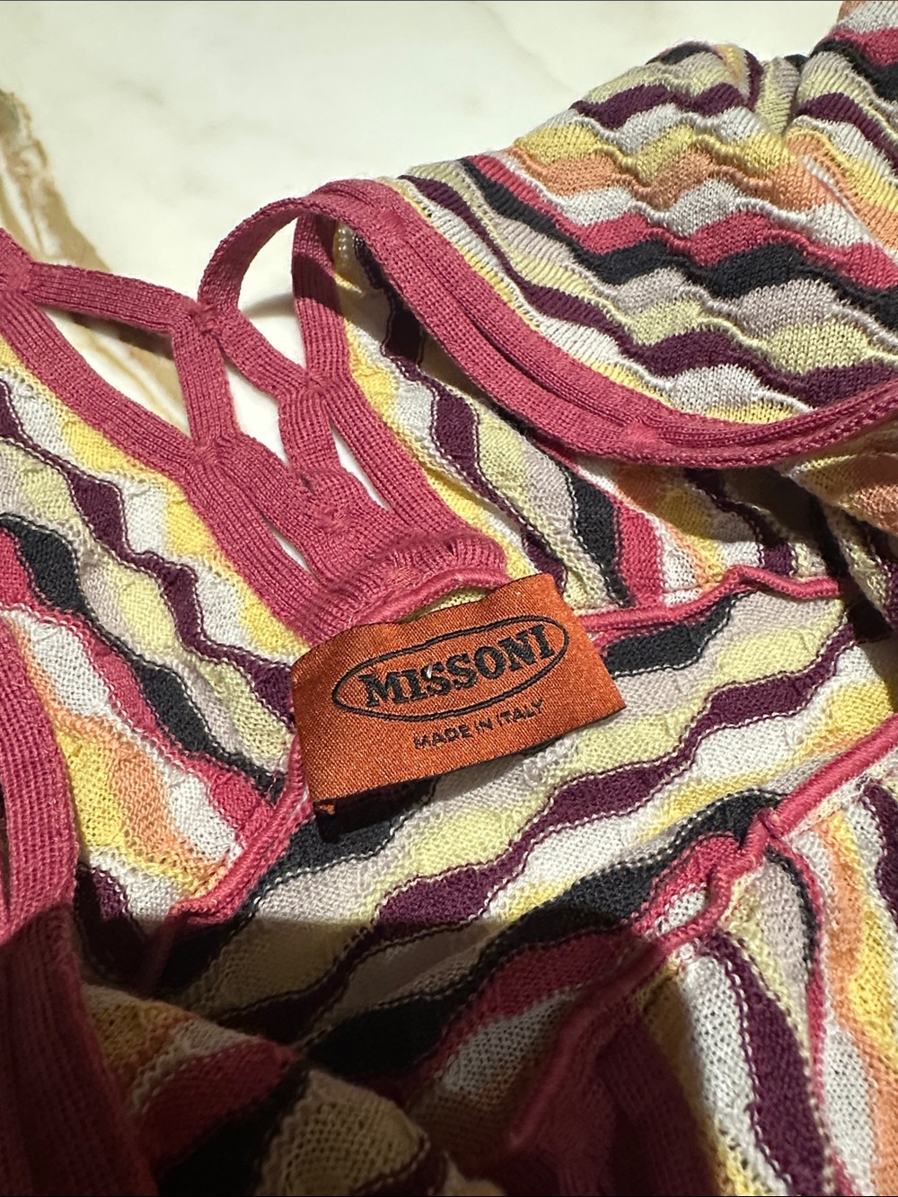 Missoni Multicolor Zigzag Midi Dress - Picture 2 of 9